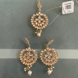 Tikka and earrings set. New with tag attached.